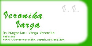 veronika varga business card